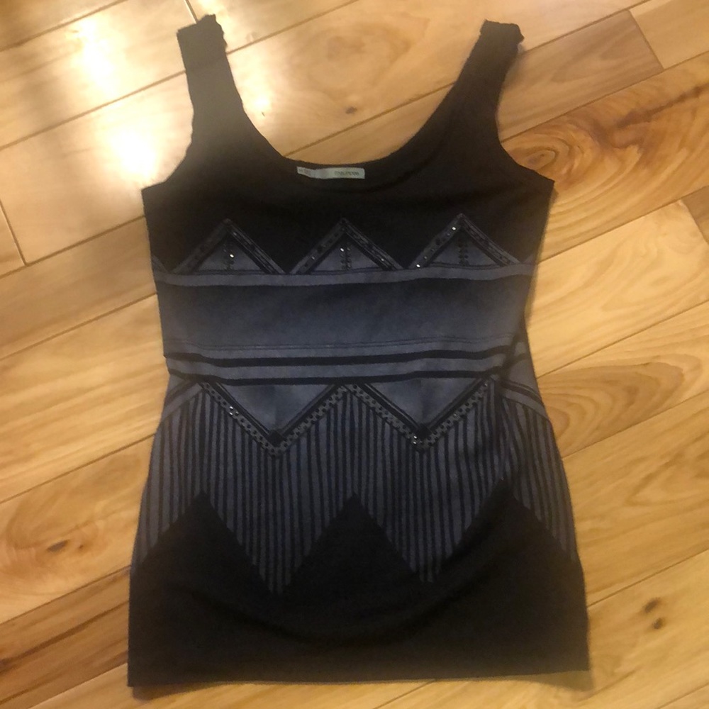 Black tank top